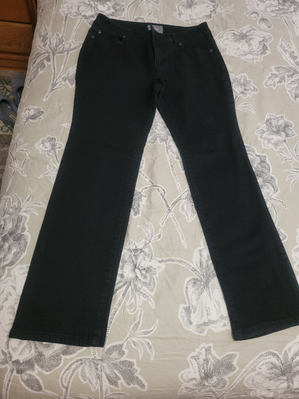 Chico's Black Denim Jeans Size 1 Short = Size 8